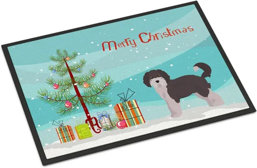 Miniatura 229 de Caroline's Treasures CK3799MAT Akita Shepherd - Tapete de árbol de Navidad de 18 x 27 pulgadas, tapete para puerta delantera, interior y exterior