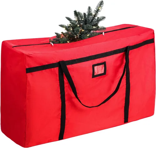 Bolsa de almacenamiento para árbol de Navidad, se adapta a árboles artificiales de hasta 4 pies / 5 pies de alto, caja de almacenamiento resistente