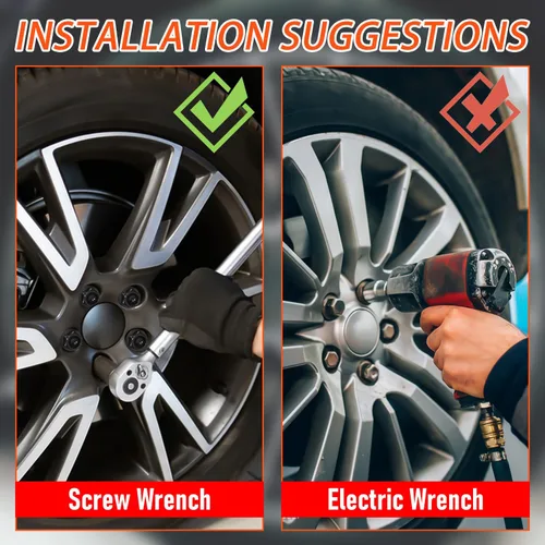 Miniatura 2 de WayJun 4 tuercas de rueda M12 x 1.5 compatibles con modelos seleccionados BMW E46 325 E90 E39 E60 E53 36136781150