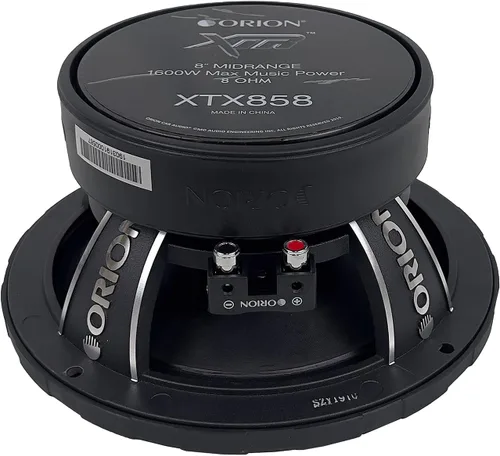 Miniatura 5 de ORION XTR XTX858 - Altavoces tipo bala de alta eficiencia de 8 pulgadas de rango medio, 1600 W de potencia máxima, 400 W RMS, 8 ohmios, bobina
