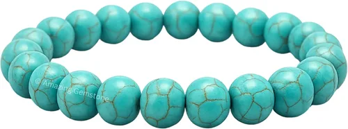 Miniatura 856 de Amazing Gemstone Pulsera de cristal para mujeres y hombres, pulsera de cristal curativo de protección, pulsera elástica con cuentas de piedras
