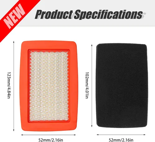 Miniatura 4 de 544271501 512652001 Filtro de aire de reemplazo para Red Max EBZ8500 EB7000 EBZ7500 EB8000 Reemplazo para Husqvarna 170BF 170BT 180BF 180BT 370BFS