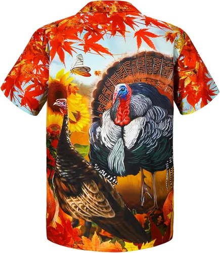 Miniatura 153 de Camisa hawaiana para hombre, con estampado floral, cómoda, con botones, casual, manga corta, ropa de playa para hombre