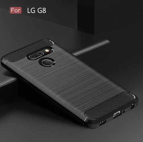 Miniatura 6 de Funda LG G8 ThinQ - TPU absorción de impactos - Biseles elevados - Negro