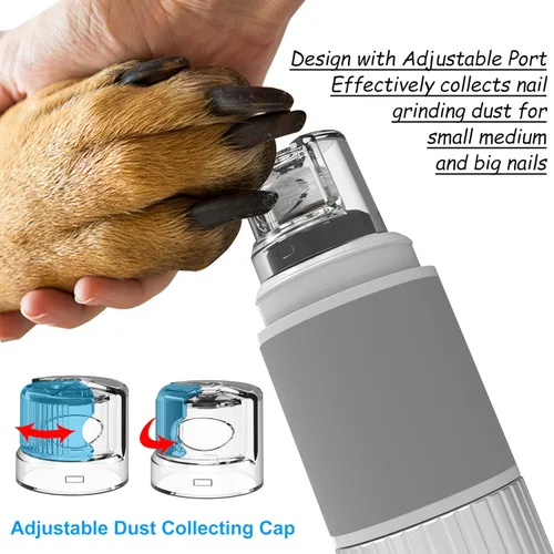 Miniatura 6 de Molinillo de uñas para perros de 10 horas de tiempo de trabajo, potente recortador de uñas eléctrico silencioso profesional para mascotas