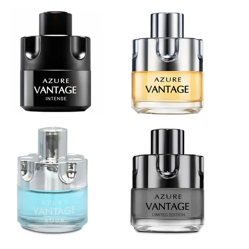 AFLUXE Colonia para hombres Azure Vantage Set Maravilloso Multi Perfumado Eau de Toilette con vaporizador natural Perfume para hombres para todo el