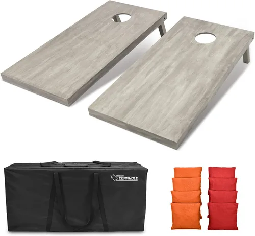 Miniatura 81 de GoSports Juego de tablas de cornhole de madera de tamaño reglamentario de 4 x 2 pies, incluye funda de transporte y bolsas de frijoles