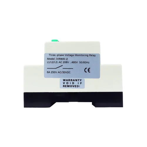 Miniatura 4 de ATO Relé de monitoreo multifuncional, voltaje de línea, 3 fases, voltaje de fase de CA 208-480V, tiempo de retardo ajustable de 0.1-30s, relé