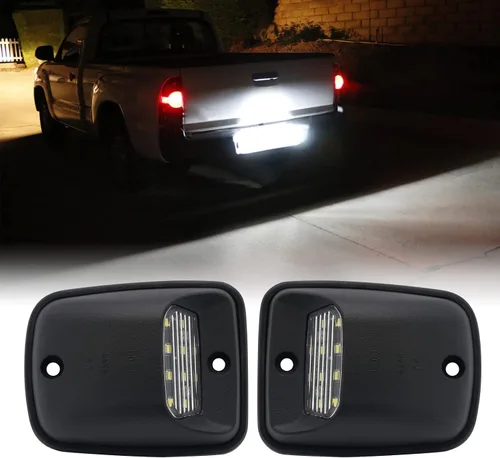 Miniatura 9 de R&F Auto 12-SMD - Luz de matrícula LED de repuesto para Tacoma 1995-2004, lámpara de tubo de neón OLED roja, sin errores, xenón blanco puro