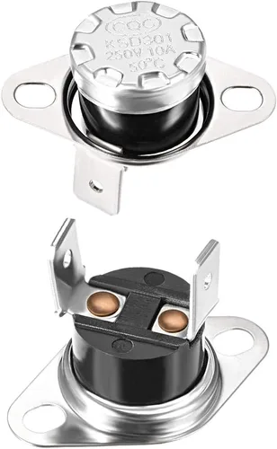 Miniatura 9 de uxcell KSD301 Termostato 104.0 °F/104°F 10A N.C Ajustar interruptor de temperatura de disco rápido para microondas, horno, cafetera 2 piezas