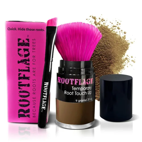 Miniatura 11 de Rootflage Polvo de retoque de raíz, polvo de cabello rubio ahumado para cobertura temporal instantánea, relleno de línea de cabello, corrector