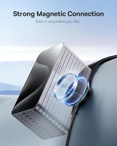 Miniatura 2 de Baseus Magsafe - Cargador de coche inalámbrico de 15 W, soporte magnético para salpicadero de coche para iPhone 15, 14, 13, 12 Pro Plus Max