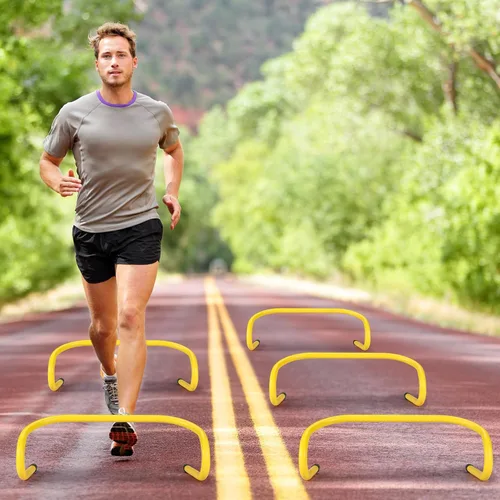 Miniatura 3 de Wettarn 30 obstáculos de velocidad de 6 pulgadas, obstáculos de entrenamiento de agilidad, obstáculos pliométricos de práctica de agilidad