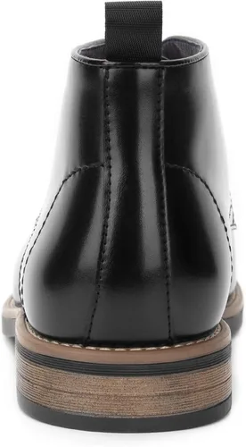 Miniatura 3 de Temeshu Botas Chukka de punta redonda para hombre botas de vestir clásicas con cordones MS17