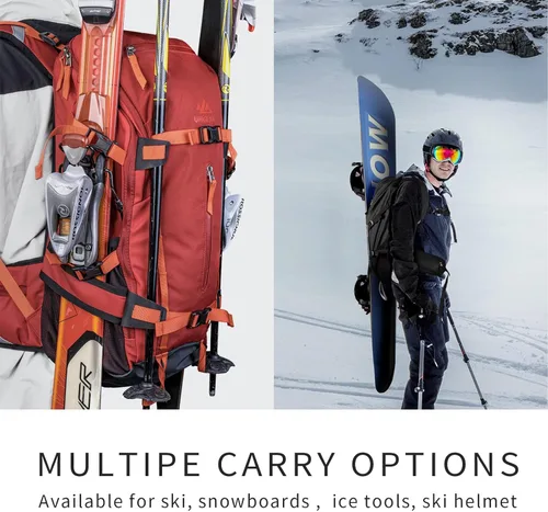 Miniatura 7 de Unigear Mochila de hidratación de esquí, bolsa de viaje de snowboard de 30 l, mochila resistente al agua de poliéster 900D para esquí, senderismo