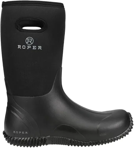 Miniatura 3 de ROPER Hombres Barnyard Pull On Rain Casual Botas Mid Calf - Negro