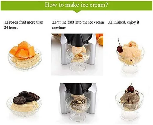 Miniatura 6 de Home Manual Juicer Mini Fruit Juice Ice Cream Machine, Easy to Operate, One-Click Control Yogurt Machine