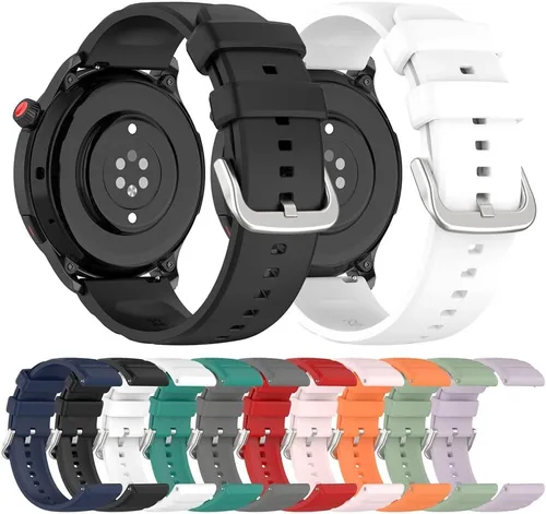 Miniatura 2 de Correa de silicona compatible con Amazfit GTR 4, 0.86 pulgadas de ancho, correa de repuesto de liberación rápida para Amazfit GTR 4/GTR 3/GTR 3