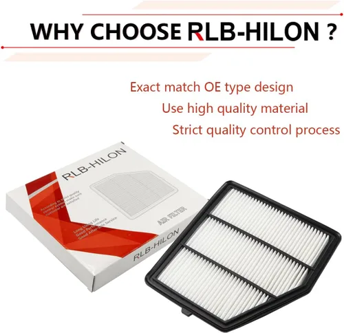 Miniatura 4 de RLB-HILON Filtro de Aire del Motor Compatible con Nissan Altima 2.5L 2019 2020 2021 2022 Año, para 165466CA0A 0421960 1433779 CA12551