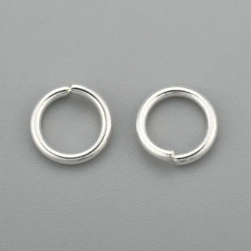 Miniatura 73 de HDSupplies 100 piezas - 4mm de argollas de acero inoxidable 304 de tono negro - Calibre 22 (espesor de 0.6mm)