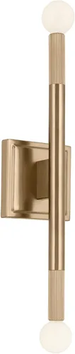 Miniatura 4 de Kichler Odensa - Aplique de pared con 2 luces, 17 pulgadas, color negro