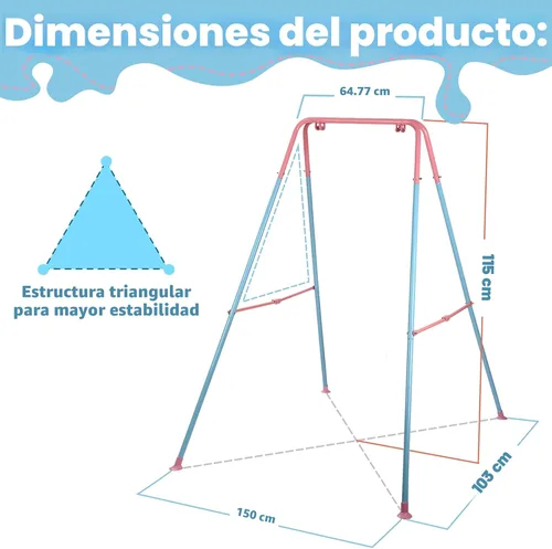 Miniatura 8 de Taleco Gear 2 en 1 columpio y saltarín para niños pequeños, juego de columpios para interior/exterior, saltarines y rebotadores para bebés, fácil