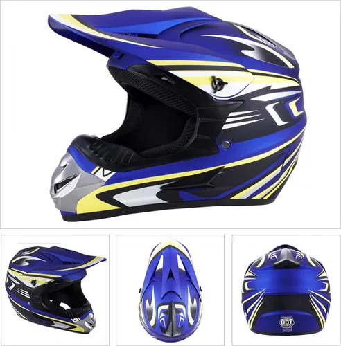 Miniatura 2 de Cascos de Dirt Bike para Jóvenes de Moda para Niños, Motocross, Motocicleta, BMX, ATV, Todoterreno, Cuatro Ruedas, Cascos Integrales para Bicicleta