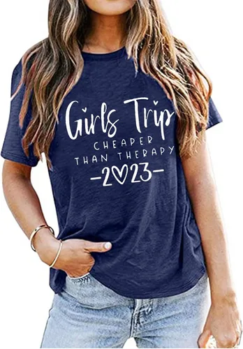 Miniatura 3 de YeonYoonA Camiseta 2023 de viaje para niña, camiseta de senderismo y campamento para niñas, camisetas de viaje para niñas 2023 para mujer