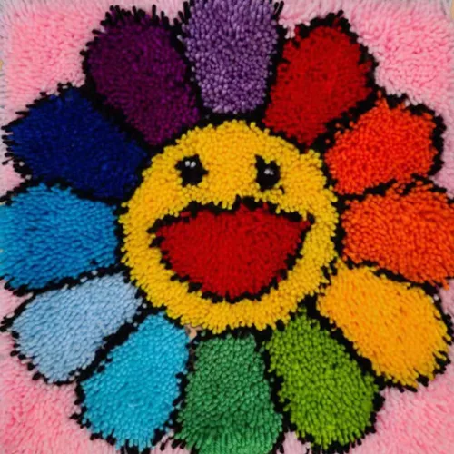 Miniatura 6 de YOOTOM Kits de alfombras con gancho para adultos, juego de tapicería de costura bordada, lona preimpresa e hilo precortado, 20 x 15 pulgadas