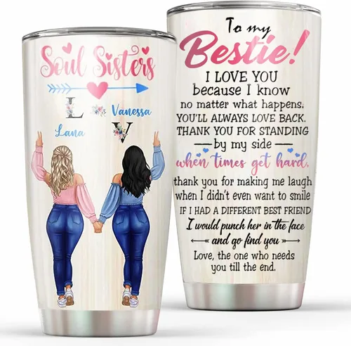 Miniatura 30 de Vaso personalizado con texto en inglés "I Love You To The Beach And Back", taza de café, taza de camping, vaso de vino, vaso delgado, regalos para 22