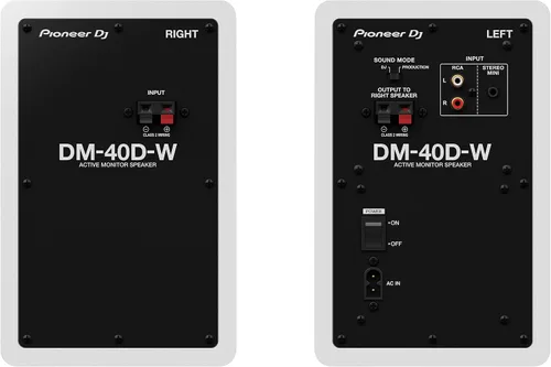 Miniatura 3 de Pioneer DJ Monitor de estudio, blanco (DM-40D-W)