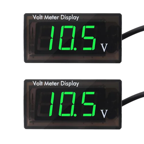 Miniatura 11 de 2 PCS Voltímetro Digital DC 5-28V para Coche, Medidor de Voltaje 12V, Medidor de Audio para Coche, Pantalla LED, Medidor 12V Impermeable, Medidor