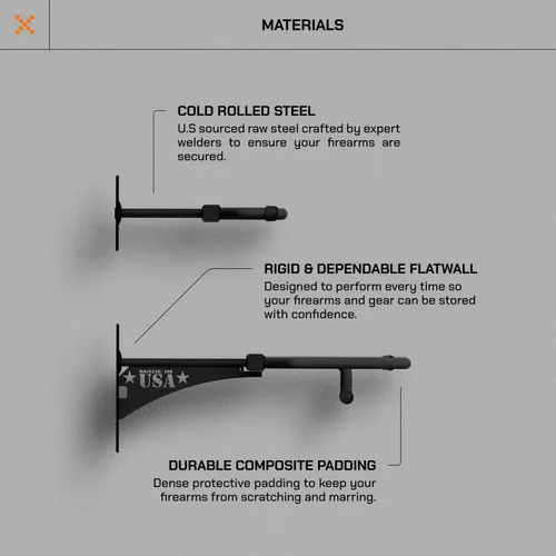 Miniatura 3 de Hold Up Displays - Estante para armas y rifles con capacidad para 6 armas de fuego Winchester Remington Ruger y más - Acero resistente - Fabricado 2