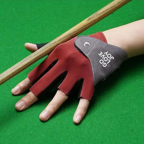 Miniatura 5 de Guantes de billar para mano izquierda, guantes de billar para mano izquierda, 3 dedos, secado rápido, transpirables y antideslizantes, guantes Mano