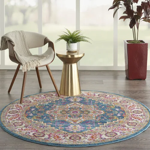Miniatura 11 de Nourison Passion Bohemian - Alfombra color verde azulado multicolor, de 3 pies con 9 pulgadas x 5 pies con 9 pulgadas, fácil limpieza, no pierde