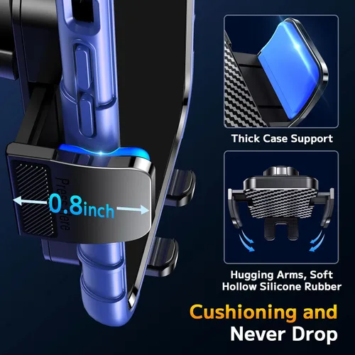 Miniatura 6 de Soporte de teléfono para tu automóvil [cuello largo y flexible] Soporte de teléfono para automóvil [estabilizador antivibración] Soporte de teléfono