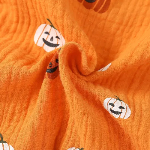Miniatura 44 de Disfraz de Halloween para bebé niño y niña, mameluco de manga larga con diseño de calabaza, mameluco para Halloween