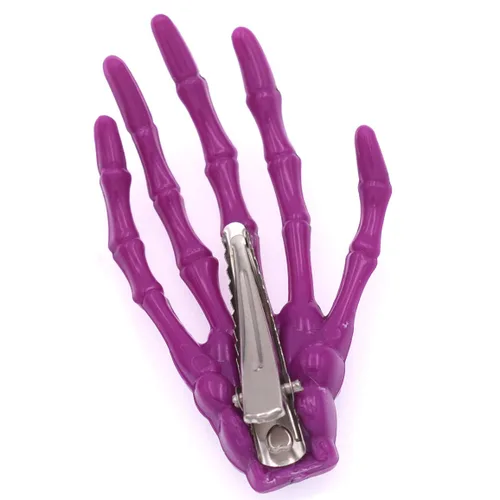 Miniatura 5 de 8 pinzas para el cabello con forma de hueso de mano de color mixto, pinzas para el cabello con forma de hueso de 3 pulgadas de largo, accesorios