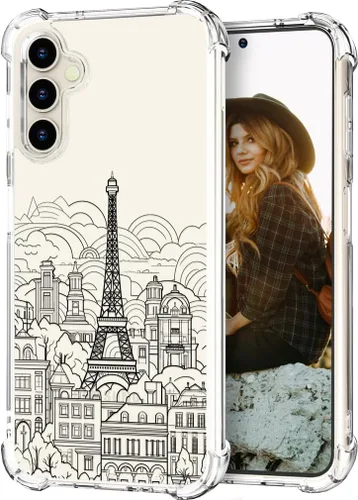 Miniatura 15 de Hungo Funda compatible con Samsung Galaxy S23 con diseño floral y bonito diseño transparente, femenino para mujeres y niñas, con hermoso clavel