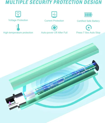 Miniatura 4 de Encendedor recargable Encendedores de velas eléctricos de plasma de arco sin llama a prueba de viento USB Encendedor Multi-Seguridad Protección Azul