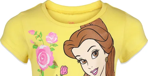 Miniatura 8 de Disney Princess Mulan Rapunzel Moana Tiana 4 Pack Short Sleeve Graphic T-Shirt
