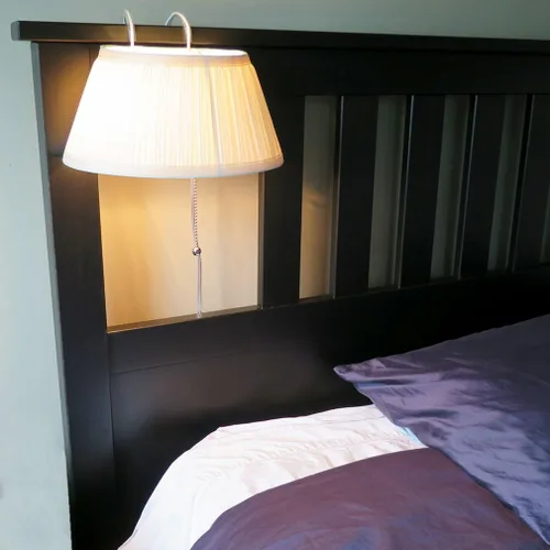 Miniatura 7 de Evelots Lámpara de lectura para cabecero de cama Luz de libro - Pantalla de tela suave - Fácil encendido/apagado con cordón