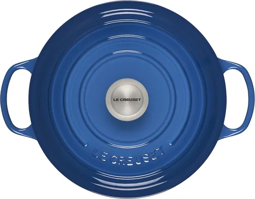 Miniatura 2 de Le Creuset Horno holandés redondo de hierro fundido esmaltado, 5.5 cuartos de galón, Marsella Marseille