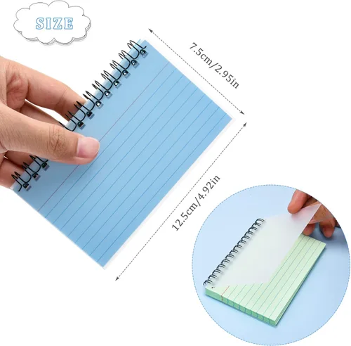 Miniatura 2 de 250 hojas de índice con anillo, 3 x 5 pulgadas, tarjetas de notas a rayas de colores, tarjetas flash para estudiar artículos esenciales