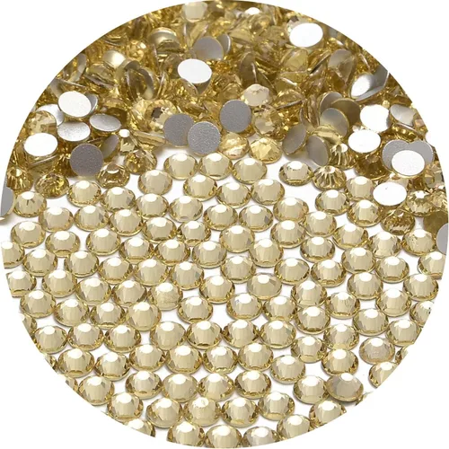 Miniatura 44 de NCB 288 diamantes de imitación de cristal redondos para arte de uñas, con parte trasera plana, para hacer accesorios de bricolaje, zapatos, ropa