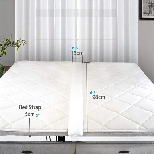 Miniatura 4 de Kit convertidor de puente de cama individual a King, almohadilla de relleno de huecos para habitación de invitados y viajes, 6.5 pulgadas x 6.6 pies