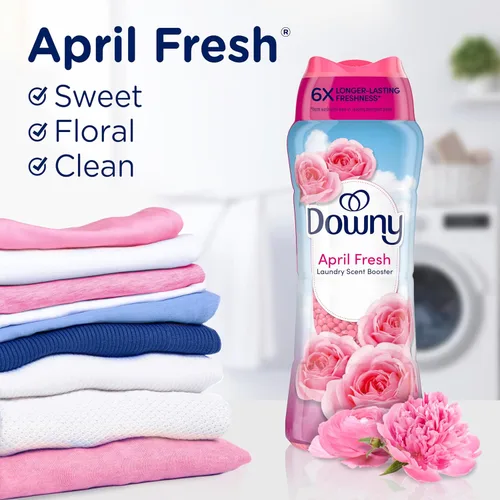 Miniatura 4 de Perlas potenciadoras del aroma April Fresh de Downy para lavado en lavadora, 13.4 onzas, perlas perfumadas para ropa, frescura duradera