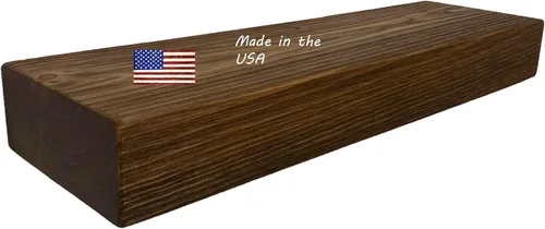 Miniatura 35 de joelsantiques Estantes flotantes de madera de 60 pulgadas para pared, 60 x 7 x 3 pulgadas, hechos de madera natural, estante largo y resistente