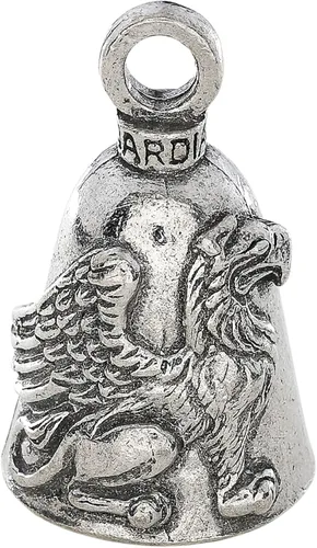 Miniatura 23 de Guardian Bell Animals Good Luck Bell w/Keyring & Black Velvet Gift Bag Motorcycle Bell Lead-Free Pewter Made in USA Pie Grande/Yeti