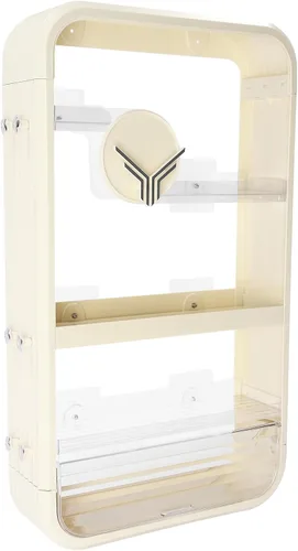 Miniatura 5 de Organizador de maquillaje de gran capacidad de 16 x 5 x 28 pulgadas, organizador de cosméticos a prueba de polvo de 4 niveles, organizadores de baño